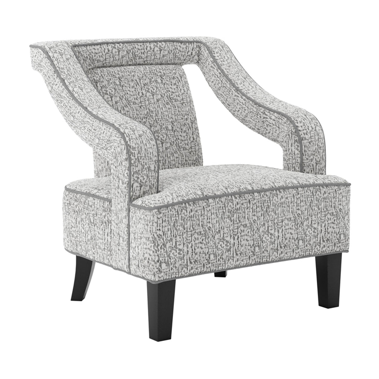 Sofia Accent Chair – Elephant with Black