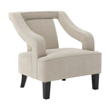 Sofia Accent Chair – Ivory with Black