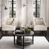 Sofia Accent Chair – Ivory with Black