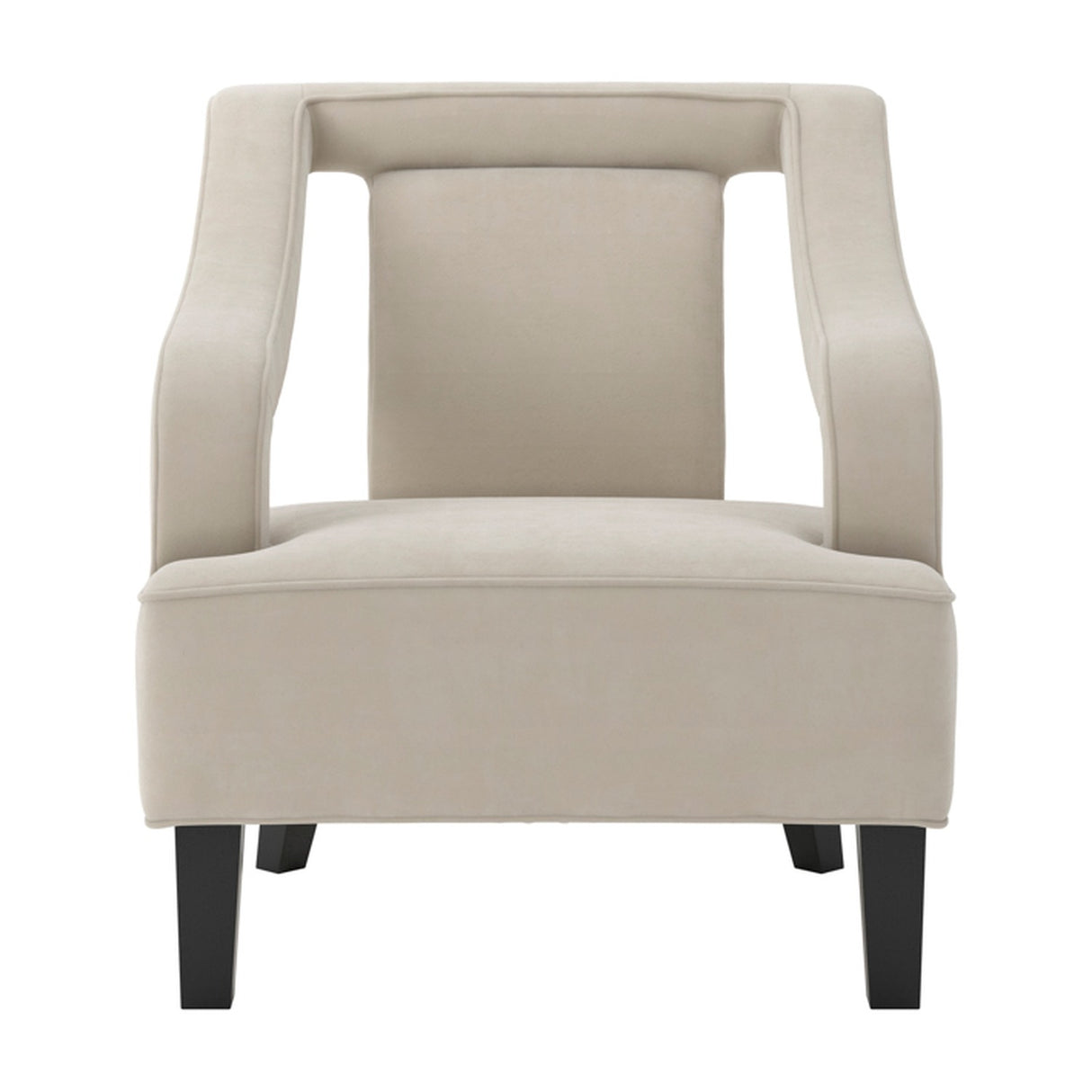 Sofia Accent Chair – Ivory with Black