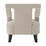Sofia Accent Chair – Ivory with Black