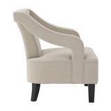 Sofia Accent Chair – Ivory with Black