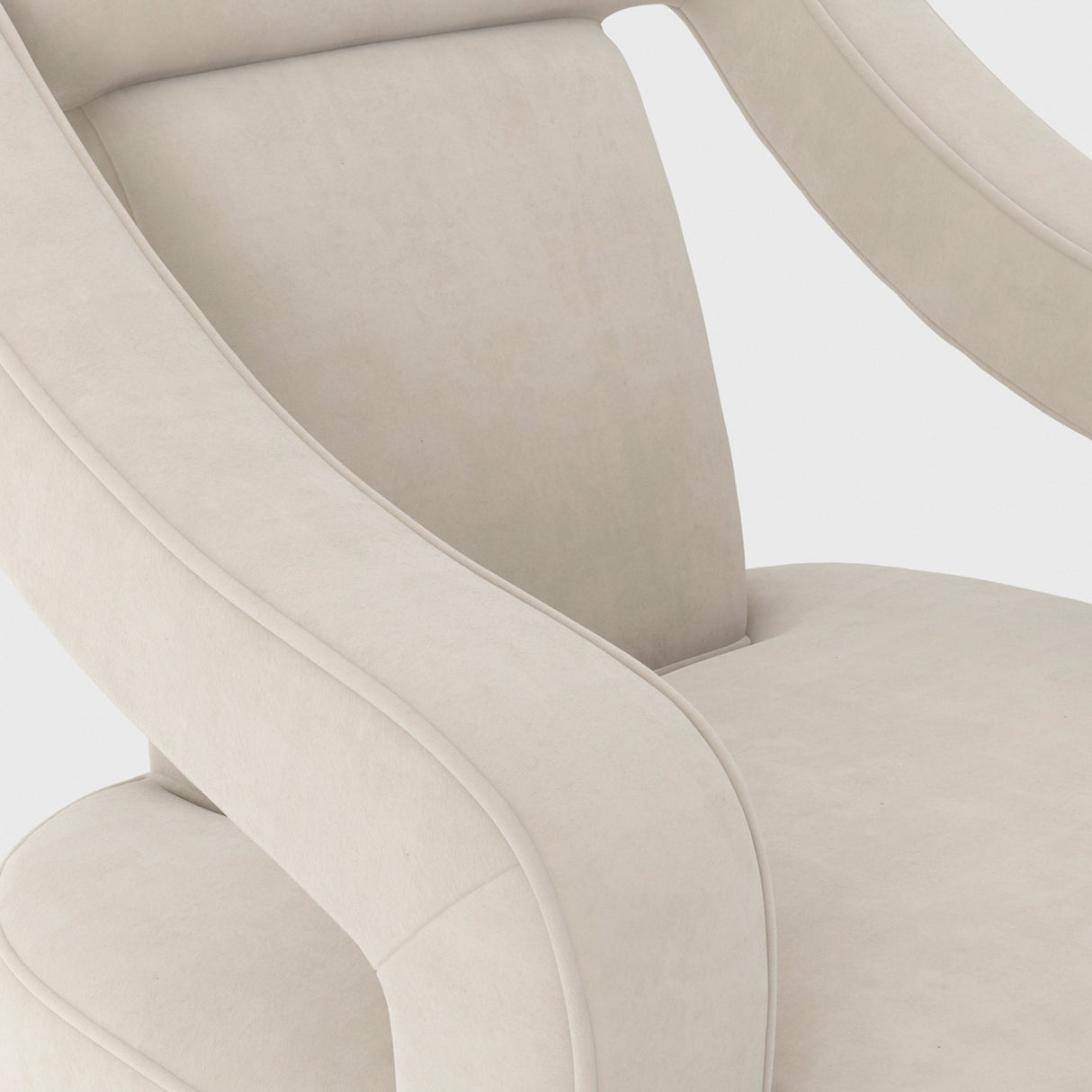 Sofia Accent Chair – Ivory with Black