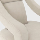 Sofia Accent Chair – Ivory with Black