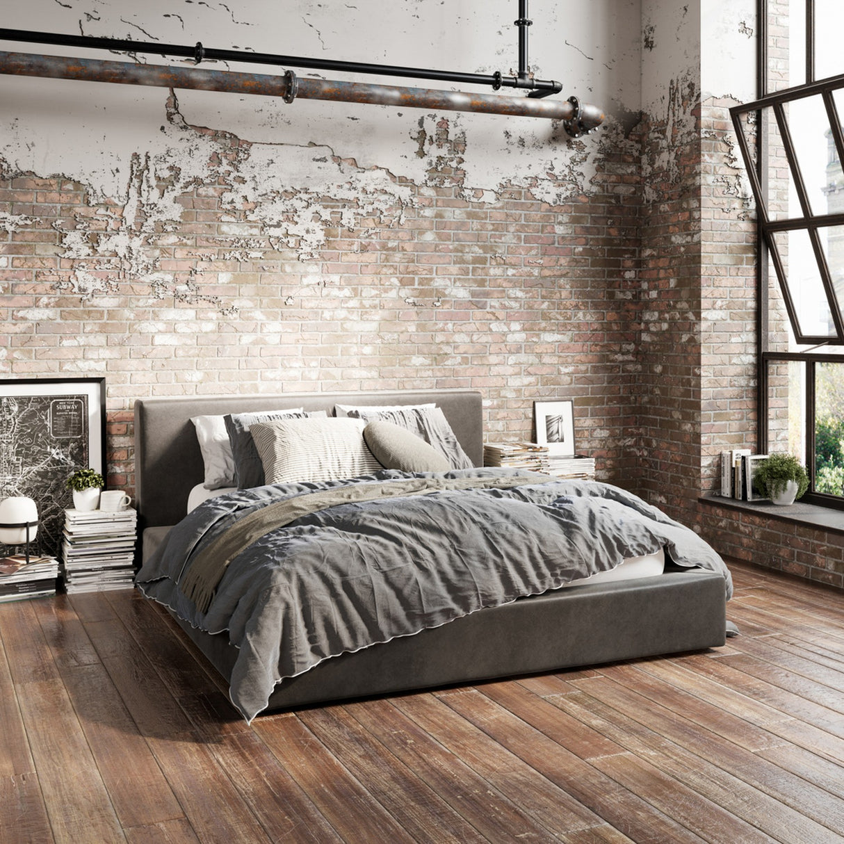 Soho Double Bed Frame – Dapple Grey
