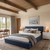 Soho Double Bed Frame – Ink Blue