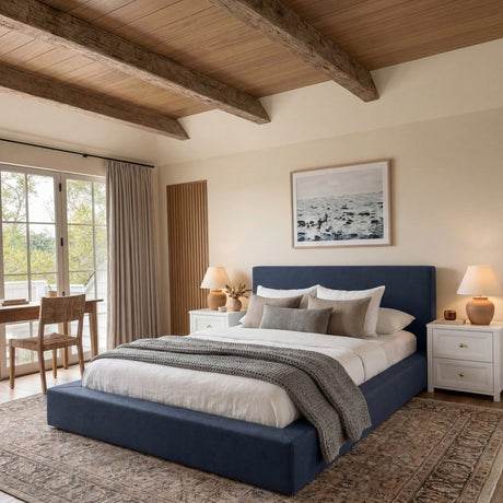 Soho Double Bed Frame – Ink Blue
