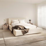 Soho Double Bed Frame - White Clay