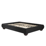 Soller Double Bed Frame – Deep Charcoal