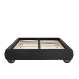 Soller Double Bed Frame – Deep Charcoal
