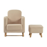 Soother Rocking Nursing Chair & Footstool Set - Oat