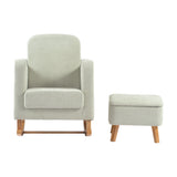 Soother Rocking Nursing Chair & Footstool Set - Sage