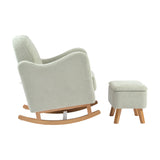 Soother Rocking Nursing Chair & Footstool Set - Sage