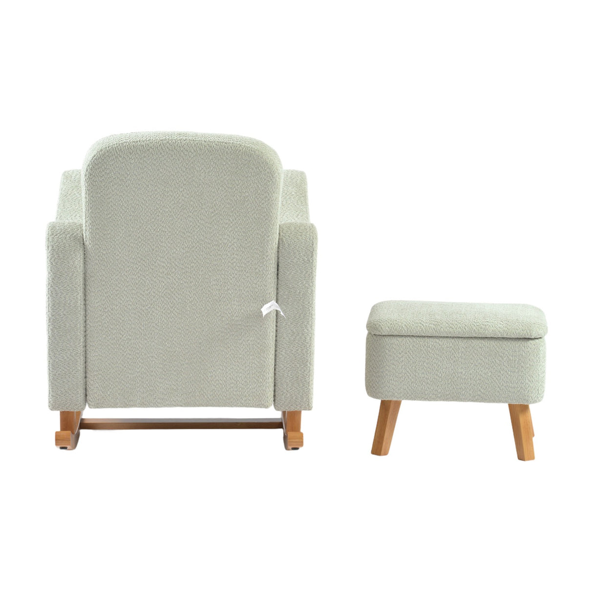 Soother Rocking Nursing Chair & Footstool Set - Sage