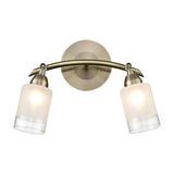 Campani 2 light wall light in bronze finish, alternative view
