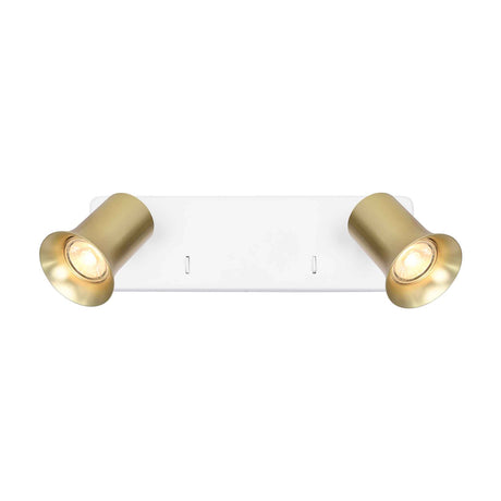Broadway 2 light wall light in white finish