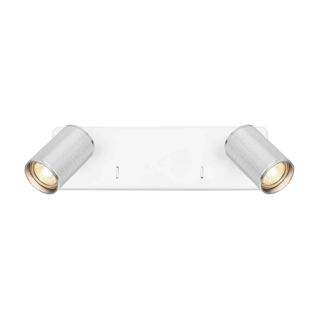 Broadway 2 light wall light in white finish