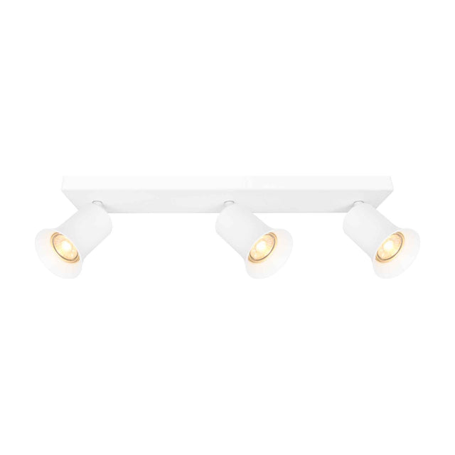 Broadway 3 light ceiling light in white finish