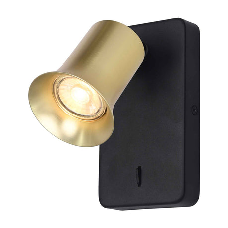 Broadway wall light in black finish