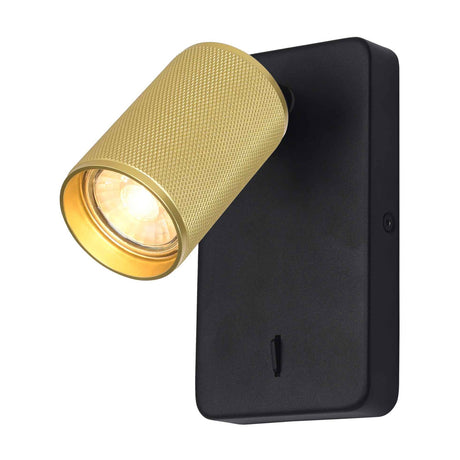 Broadway wall light in black finish