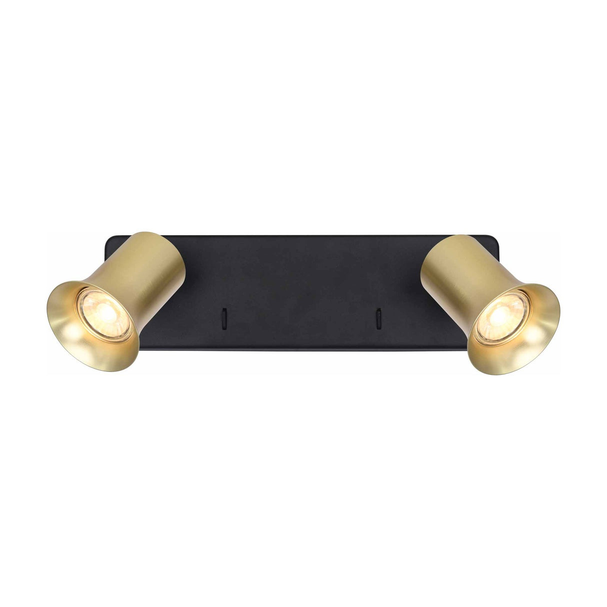 Broadway 2 light wall light in black finish