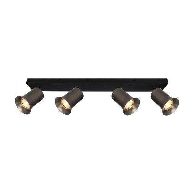 Broadway 4 light ceiling light in black finish