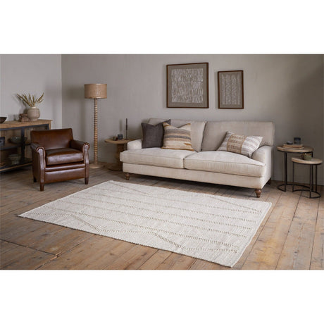 Shanti 150 x 240cm Wool & Cotton Rug - Natural