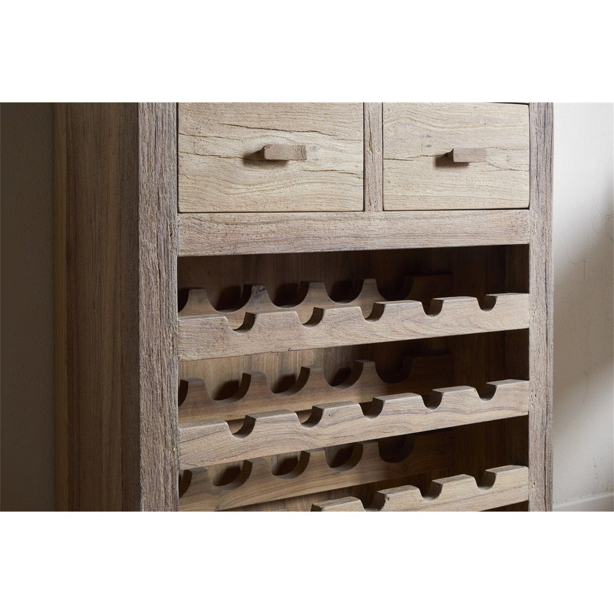 Shanthi Reclaimed Wood Wine Rack - Natural