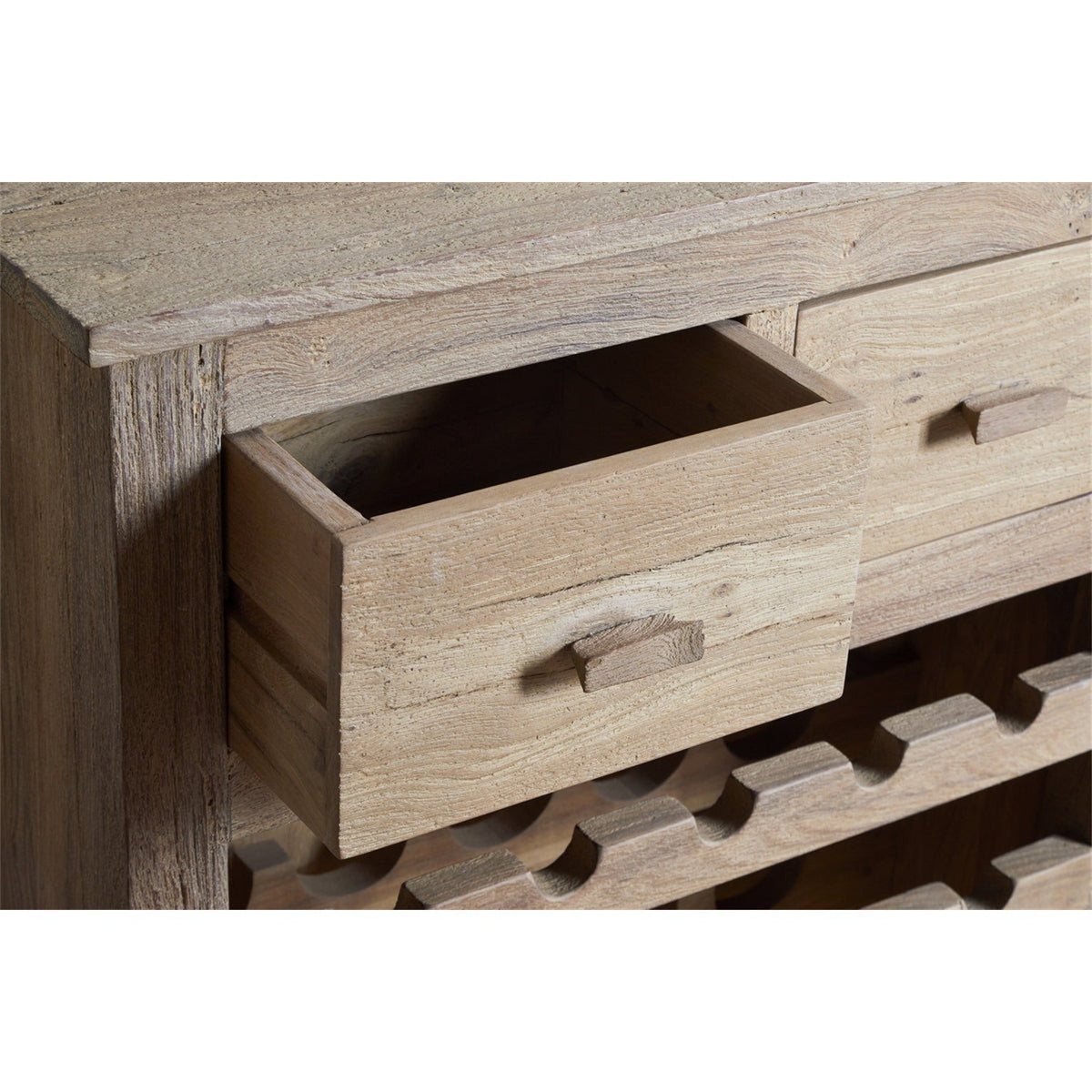 Shanthi Reclaimed Wood Wine Rack - Natural