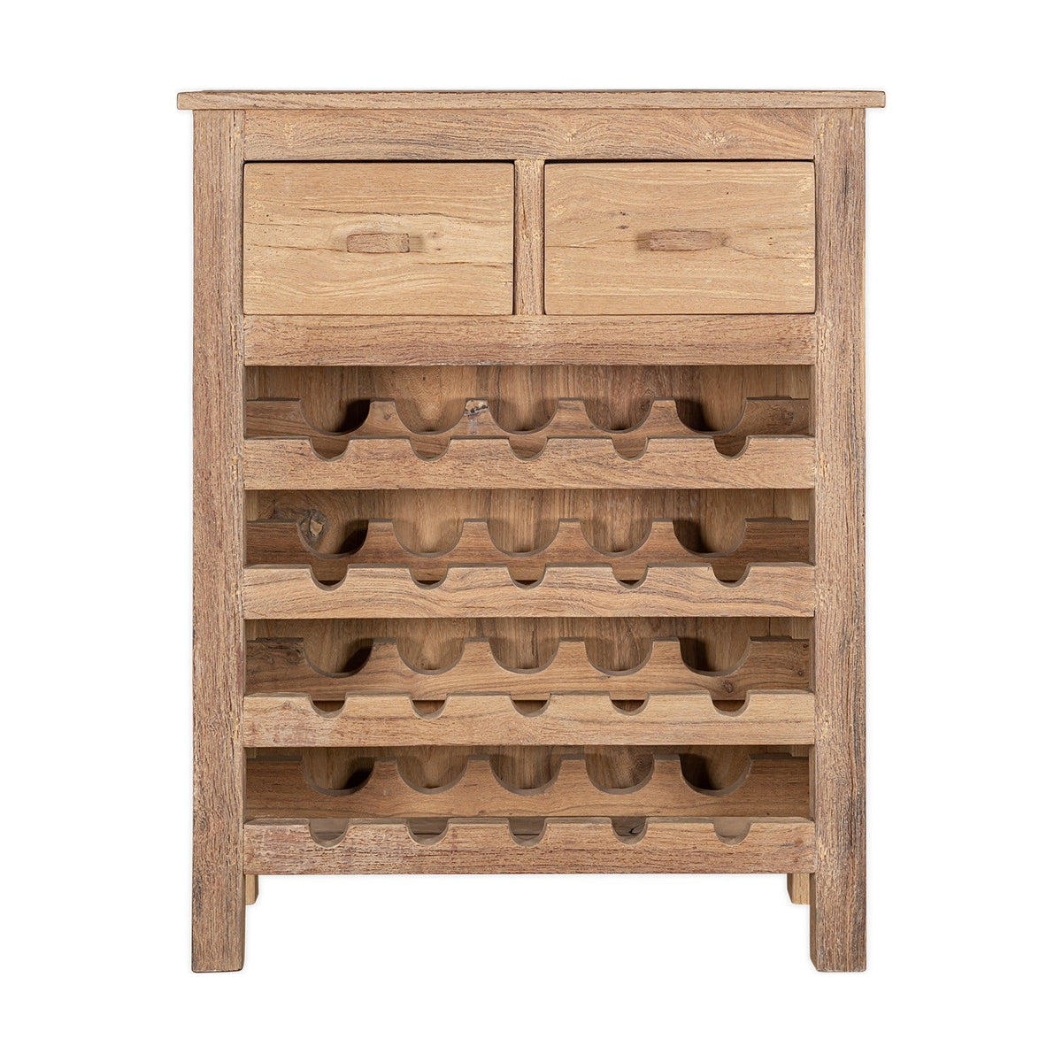 Shanthi Reclaimed Wood Wine Rack - Natural