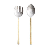 Sirkali Salad Servers - Brushed Gold - Set of 2