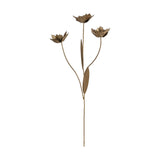 San Floral Faux Flower Stem - Antique Brass