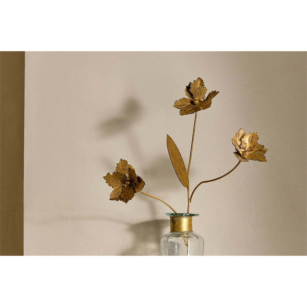 San Floral Faux Flower Stem - Antique Brass