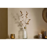 San Foliage Faux Flower Stem - Antique Brass