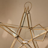 Sanwi Small Star Christmas Candle Holder - Antique Brass