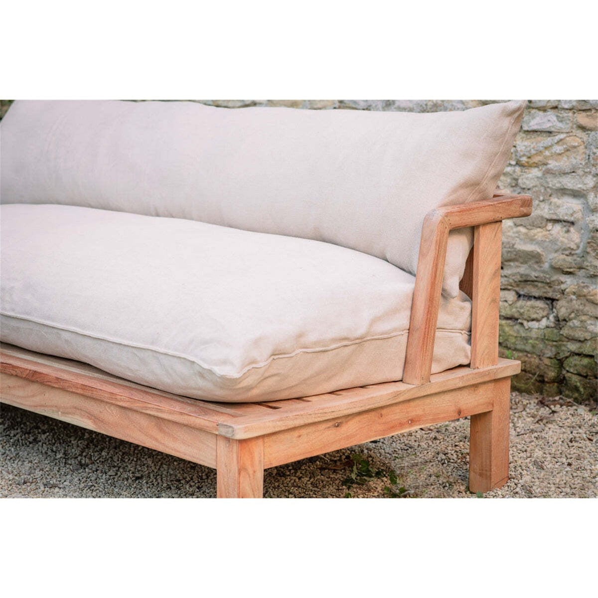 Sadhi Acacia Wood Garden Sofa - Natural