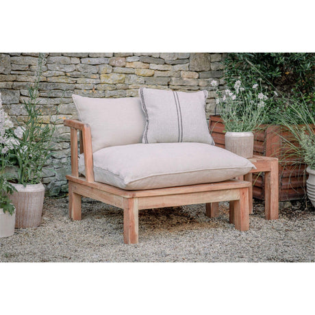 Clernanne Acacia Wood Outdoor Love Seat - Natural