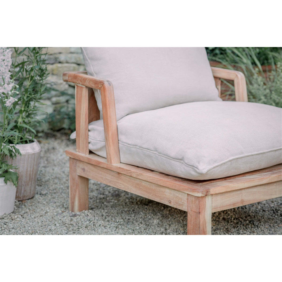 Clernanne Acacia Wood Outdoor Love Seat - Natural