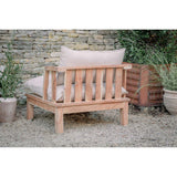 Clernanne Acacia Wood Outdoor Love Seat - Natural