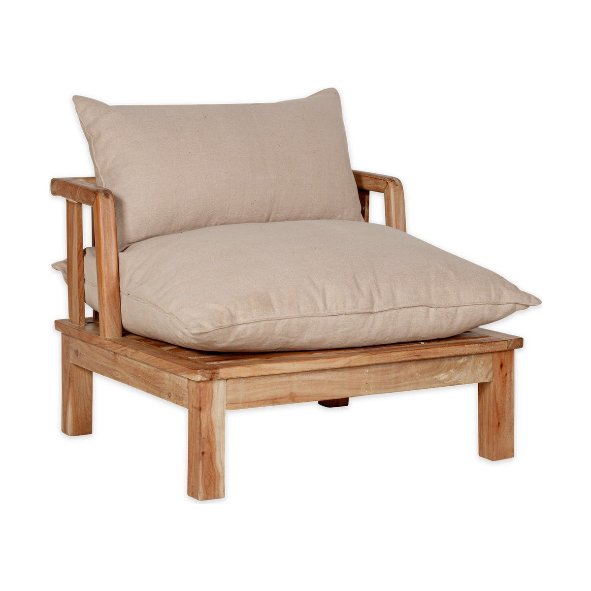 Clernanne Acacia Wood Outdoor Love Seat - Natural
