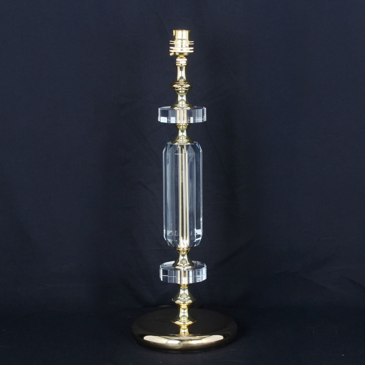 Bostin 1 Light Prism Column Crystal Table Lamp - Gold
