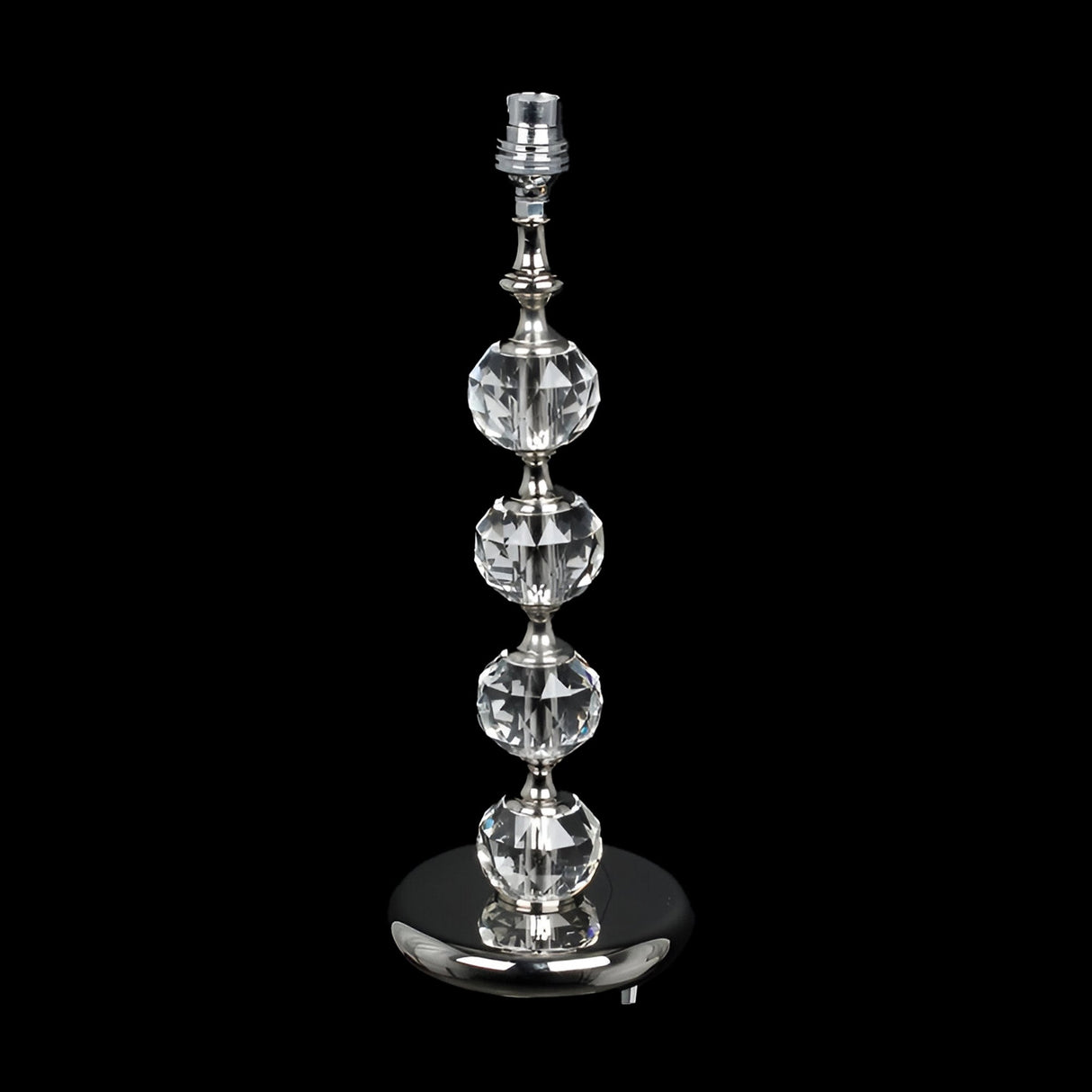 Ferlan 1 Light Optical Glass Table Lamp - Nickel