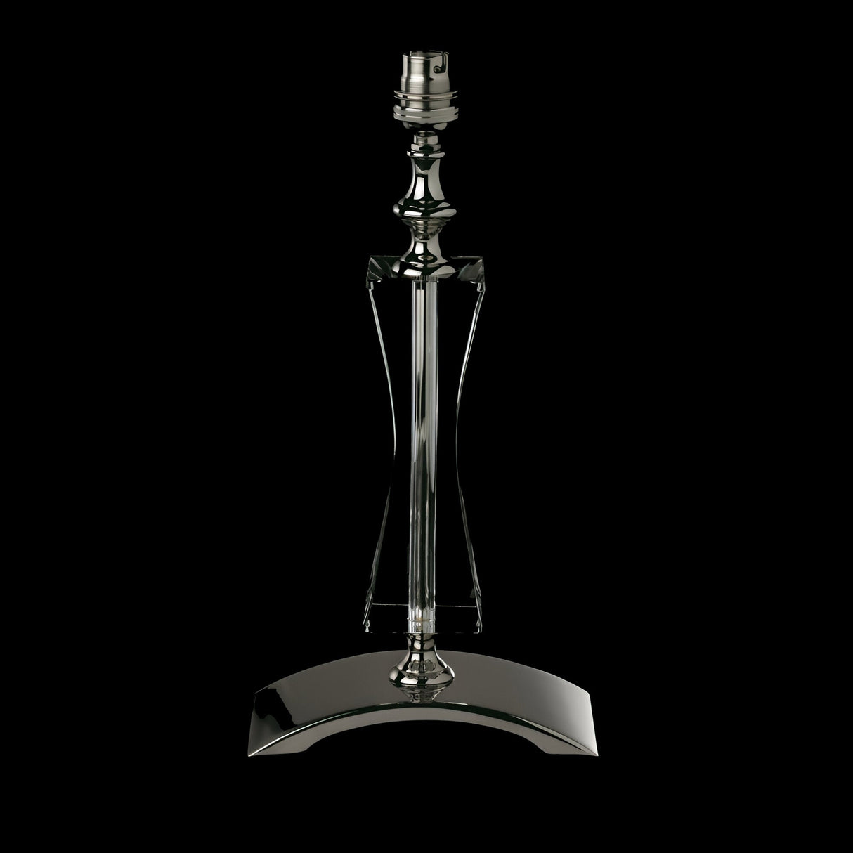 Maizon 1 Light Optical Glass Table Lamp - Nickel