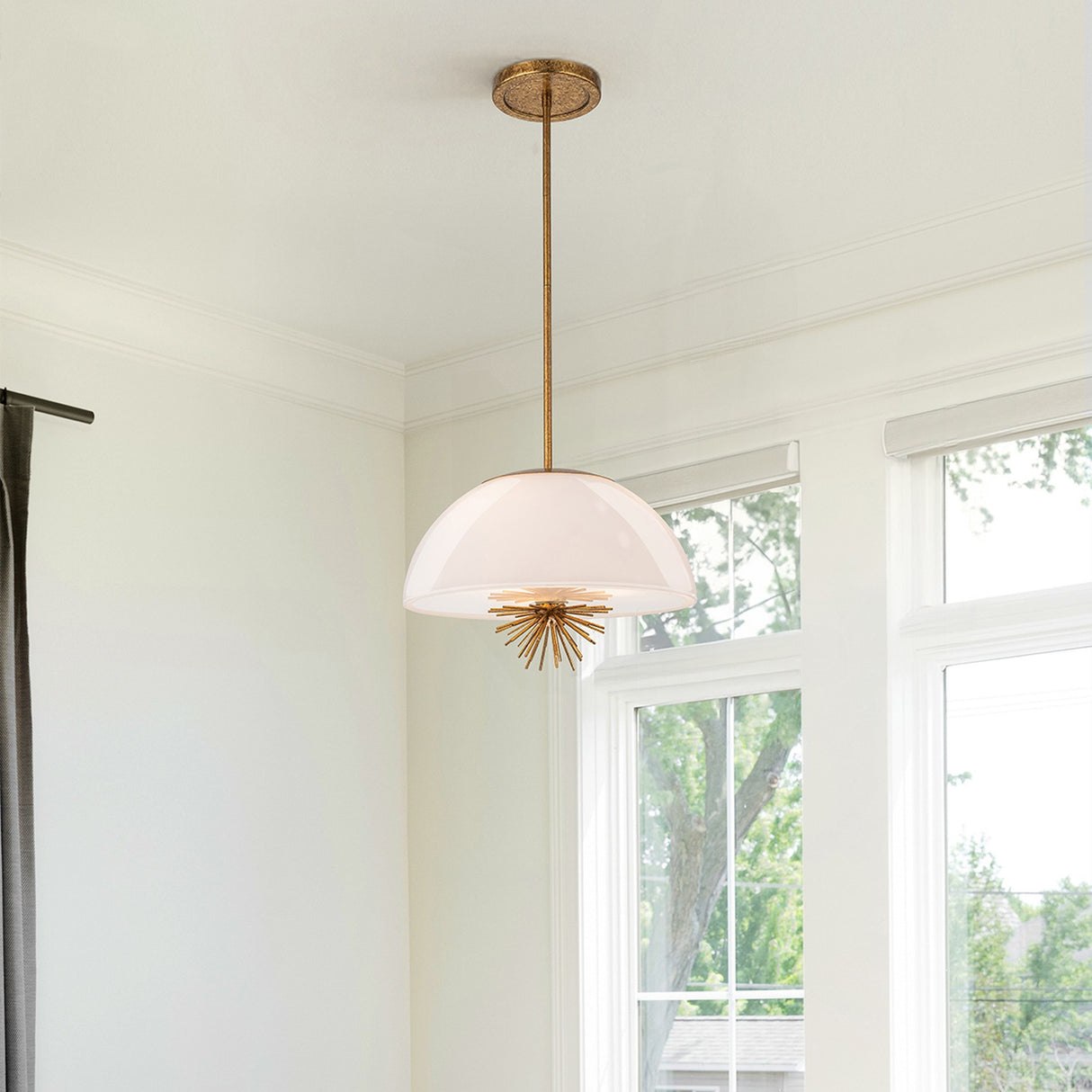 Staring 3 Light Pendant Light - Distressed Gold