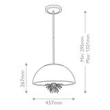 Staring 3 Light Pendant Light - Distressed Gold