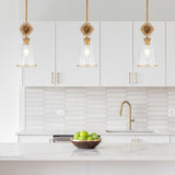 Staring 1 Light Pendant Light - Distressed Gold