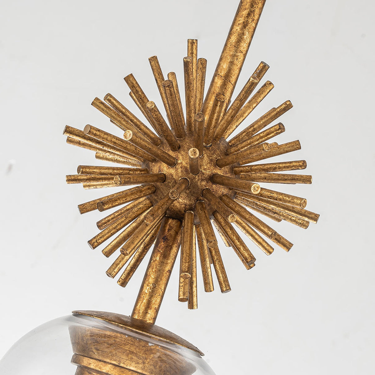 Staring 1 Light Pendant Light - Distressed Gold