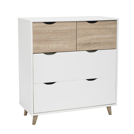 Stockholm 4 Drawer Chest of Drawers – White