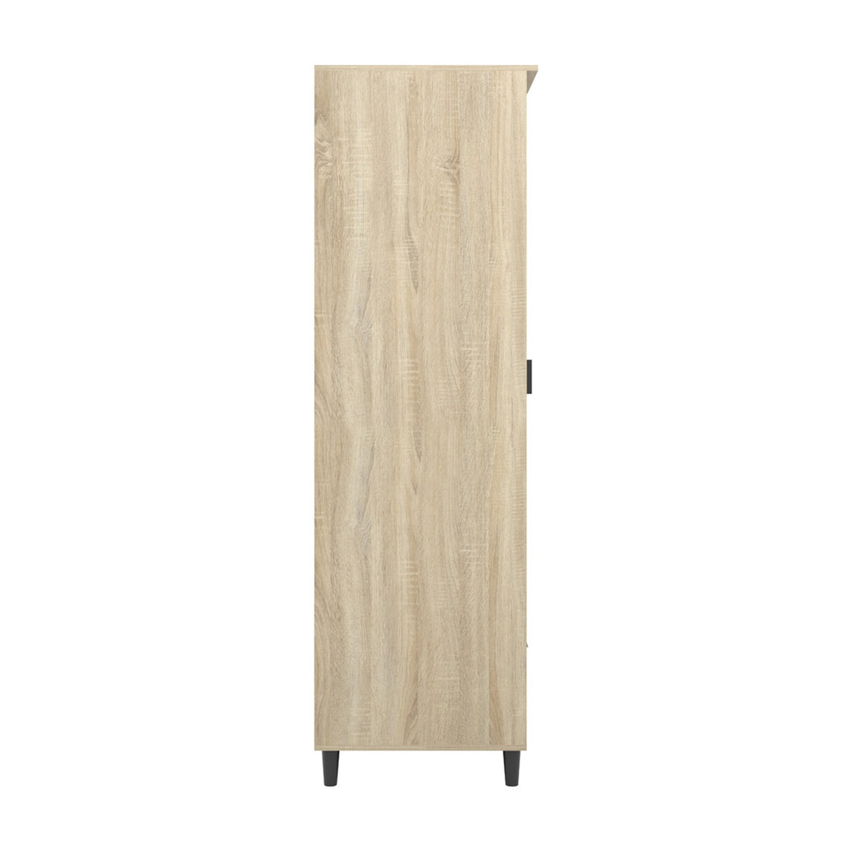Stockholm 1 Door Wardrobe - Sonoma Oak with Black