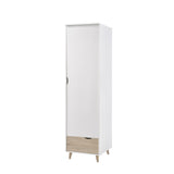 Stockholm 1 Door Wardrobe - White